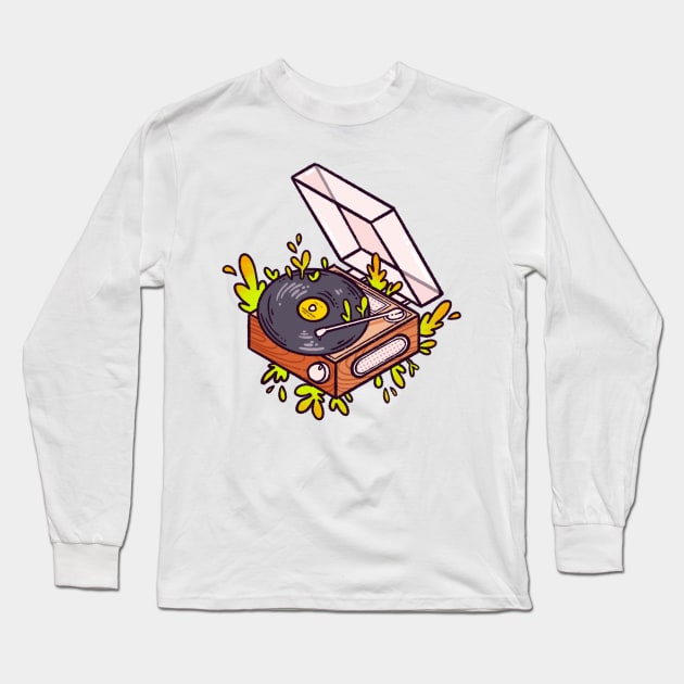 Record player Long Sleeve T-Shirt by nomsikka